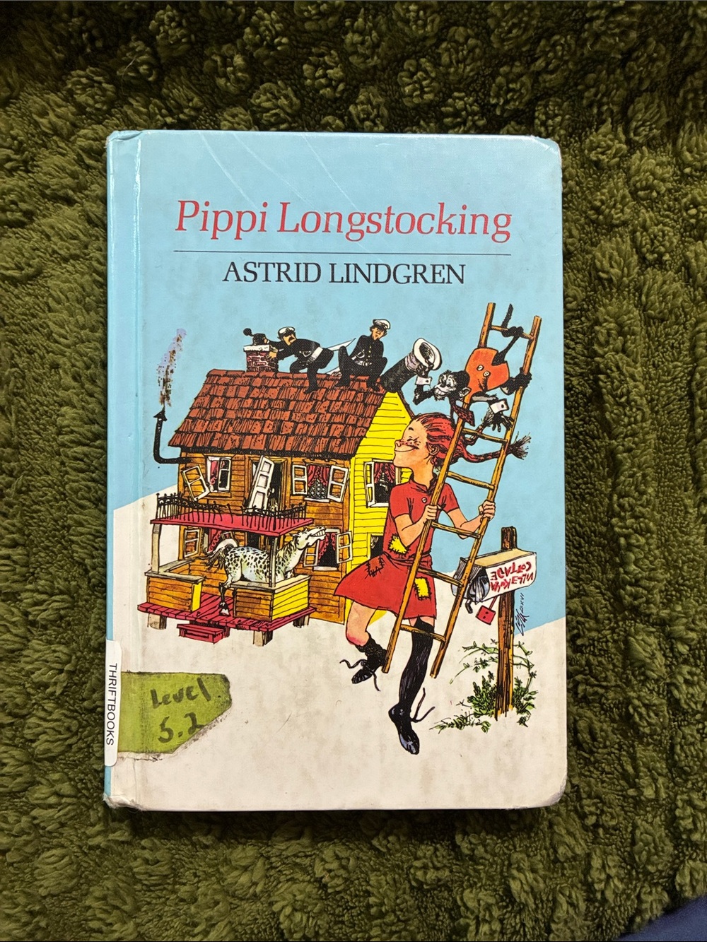 Vintage Pippi Longstocking by Astrid Lindgren 1985 copyright hardcover